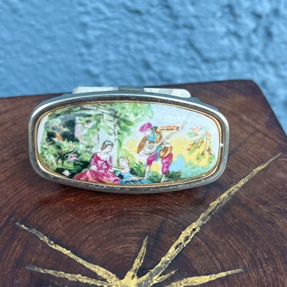 Vintage Lipstick Holder or Statement with mirror Rococo style - Picture 3 of 10